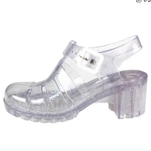 JuJu Northampton glitter chunky heel sandal size 8 - Picture 1 of 10